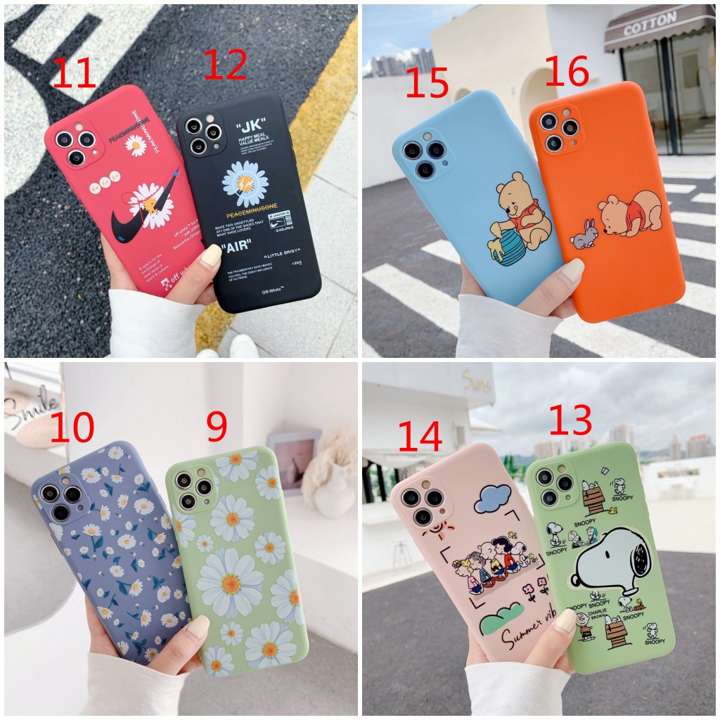 Daisy flower case iphone 12 11 pro Max 12 mini XS Max xr Ốp điện thoại mềm in hình vương miện QUEEN/ KING cho iPhone 6 6S 6+ 6S+ 7 7+ 8 8+ X XS XR XSMAX