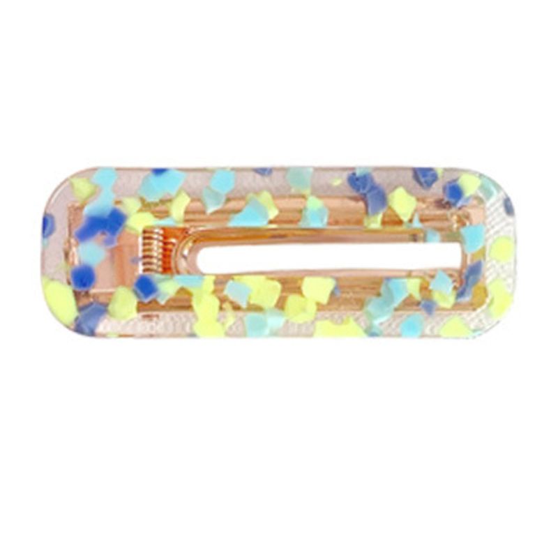 Kẹp Tóc Hình Chữ Nhật BB Acetic Acid Màu Sáng Ngọt Ngào Trong Suốt Kiểu Nhật Bản Cho Bạn Gái