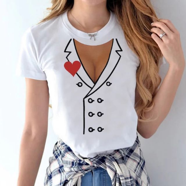 Sỉ Lẻ _ Áo Thun 3D Độc Đáo Mô Phỏng Áo Vest Khoe Ngực