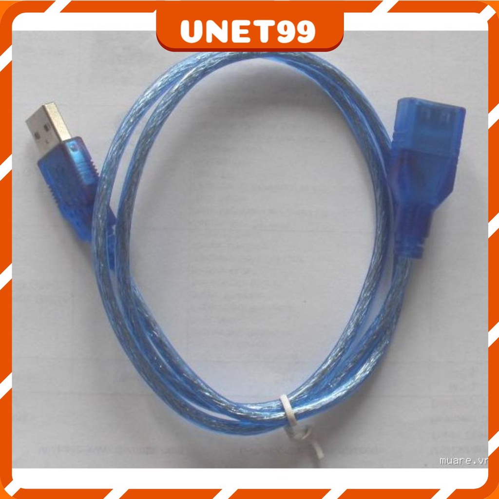 -Dây Cáp Nối Dài Usb Bọc Chống Nhiễu 1,5m Xanh,xám [ngẫu nhiên]