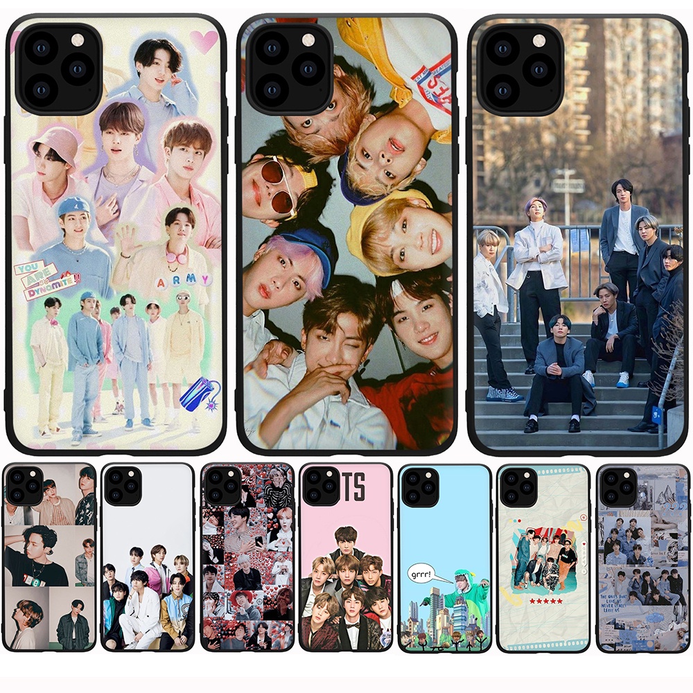 Ốp Điện Thoại Silicone Mềm In Hình bts Cho iPhone 11/11 Pro/11 Pro Max/5/5S/SE 2020