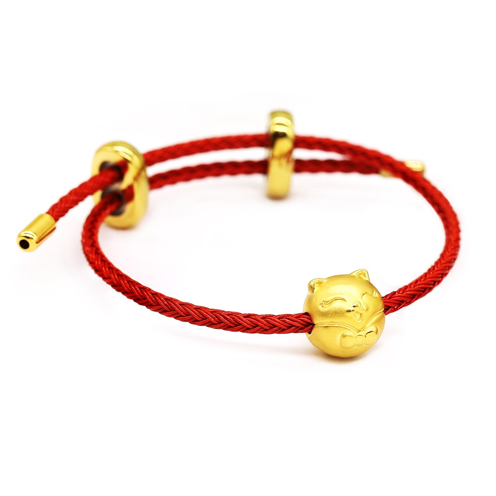 Charm mèo thần tài vàng 24K DOJI CB_60041