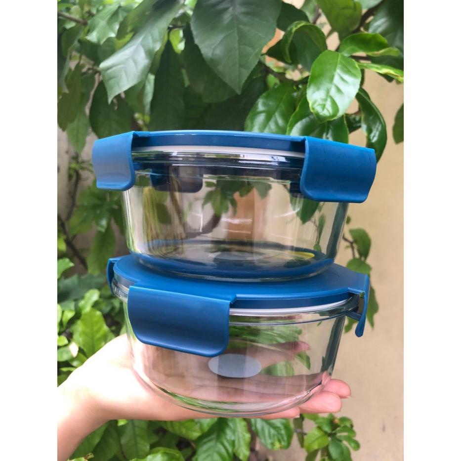 Combo 2 Bát bát thủy tinh nắp
