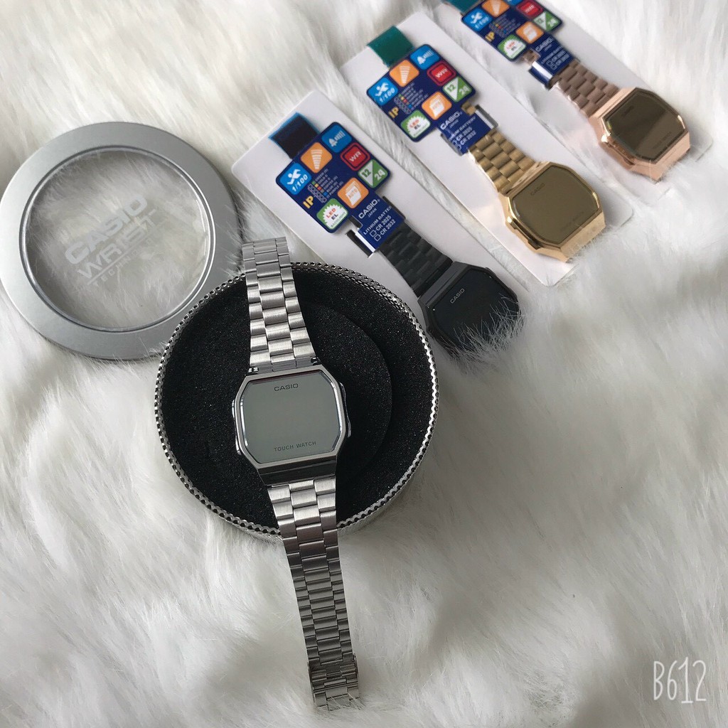 Đồng Hồ Điện Tử Nam, Nữ Uniex 💖𝑭𝑹𝑬𝑬𝑺𝑯𝑰𝑷💖 Đồng Hồ Đeo Tay Casio Mặt Cảm Ứng Tráng Gương, Đèn Led, Dây Thép Không Gỉ | BigBuy360 - bigbuy360.vn