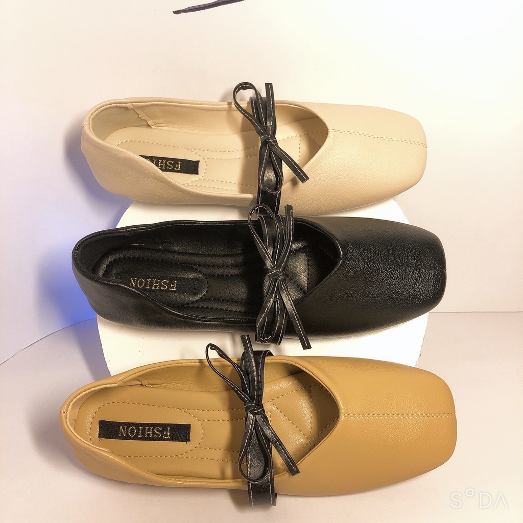 [ 𝒂̉𝒏𝒉 𝒕𝒉𝒂̣̂𝒕 + 𝒗𝒊𝒅𝒆𝒐 ] Giày Búp Bê Nữ - giày nữ đế bệt Thắt Nơ Mẫu Mới 2021. Êm Ái Trên Từng Bước Đi. | BigBuy360 - bigbuy360.vn