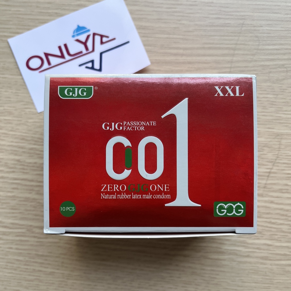 Bao Cao Su Siêu Mỏng GJG 001 Đỏ Nhiều Gel Bôi Trơn Hộp 10 BCS Kéo Dài Thời Gian