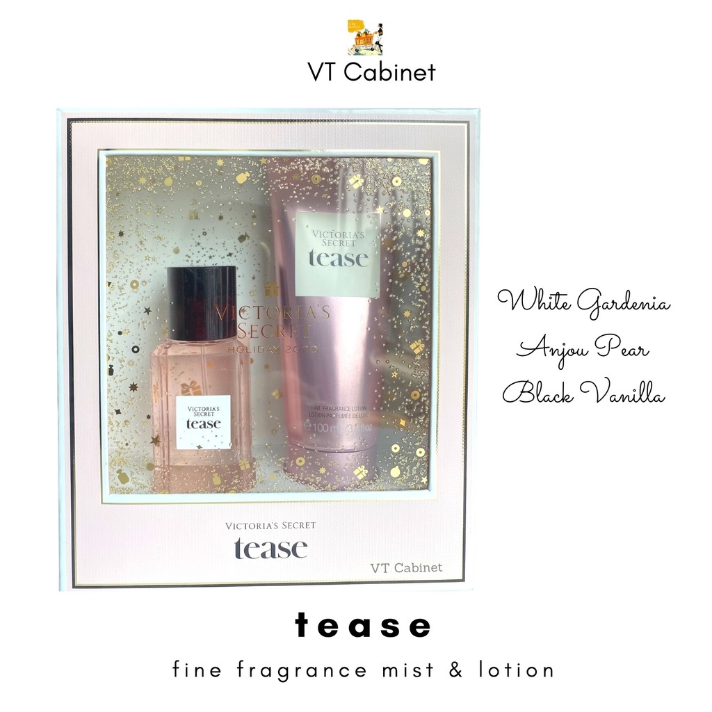 Bộ quà tặng TEASE - [Holiday 2020] Victoria’s Secret Fine Fragrance Mist and Lotion Gift Set | Thế Giới Skin Care