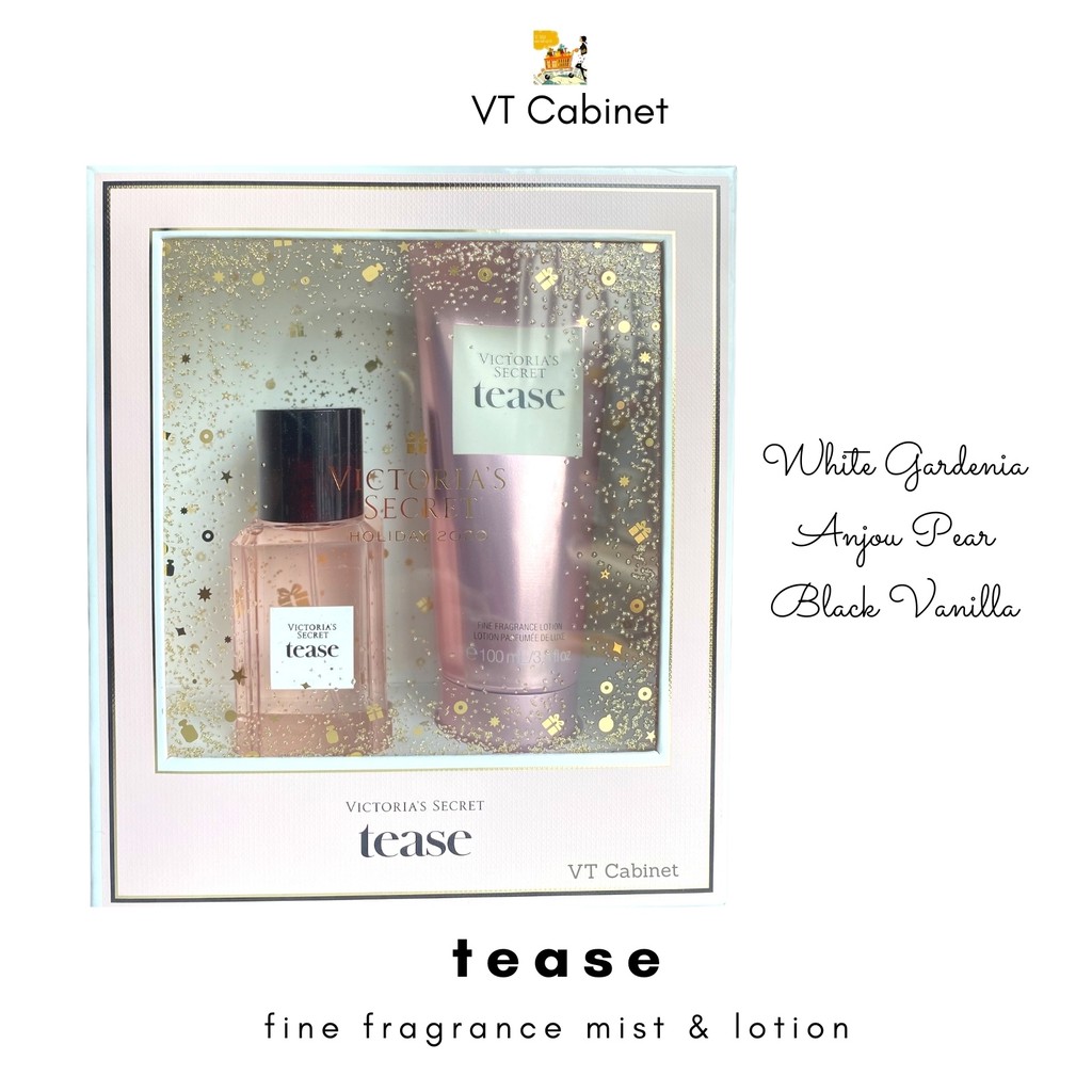 Bộ quà tặng TEASE - [Holiday 2020] Victoria’s Secret Fine Fragrance Mist and Lotion Gift Set