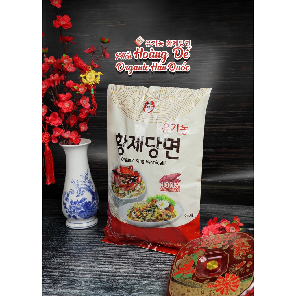 Miến hoàng đế 1kg làm bằng khoai lang nhập khẩu Hàn Quốc Organic King Vermicelli