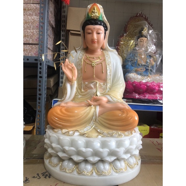 TƯỢNG PHẬT TAM THÁNH cao 55cm - TƯỢNG ĐÀI LOAN 19in