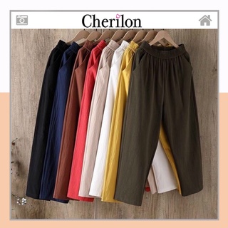 Quần baggy đũi nữ cạp chun Kanimi loại đẹp - QD10