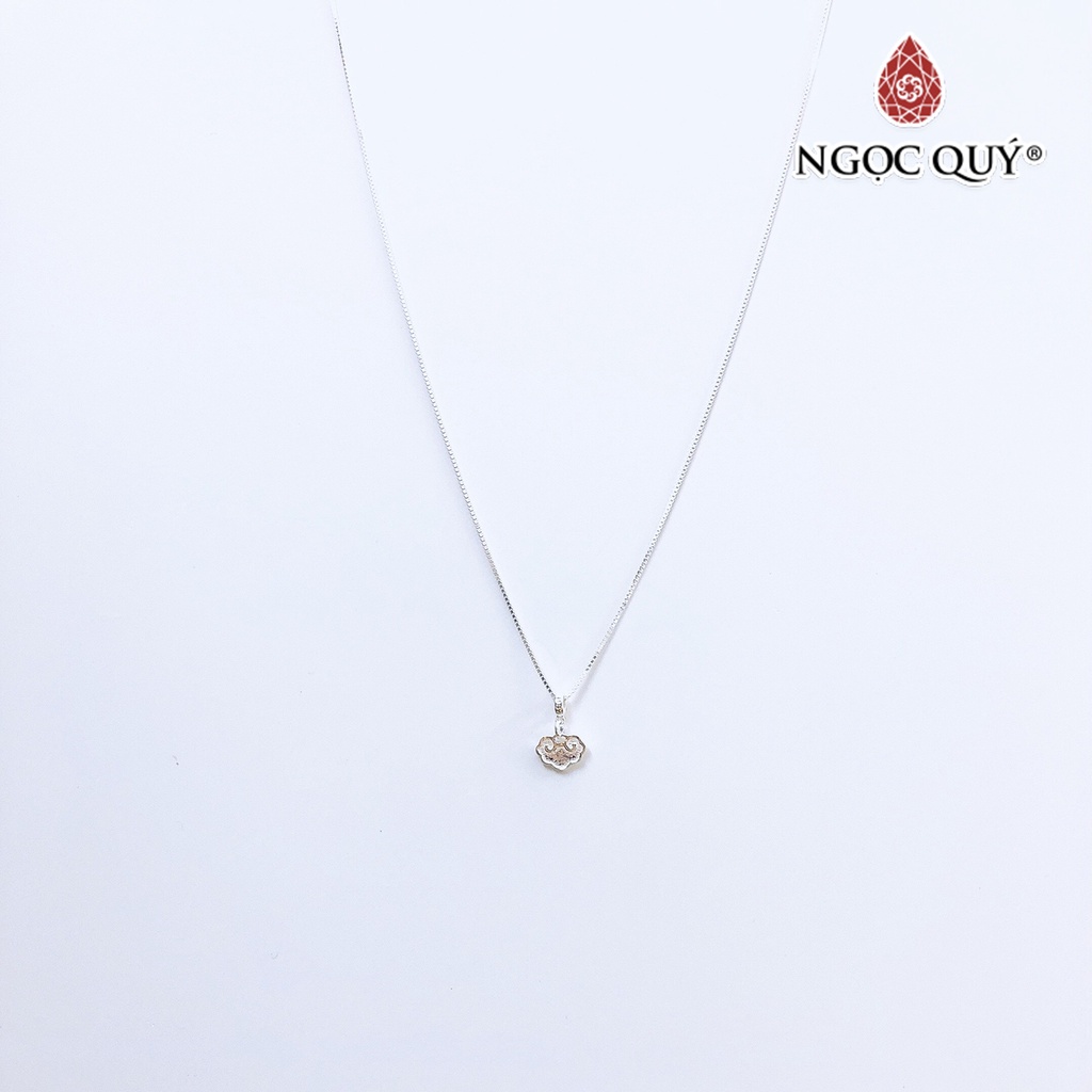 Dây chuyền bạc mặt khóa như ý - Ngọc Quý