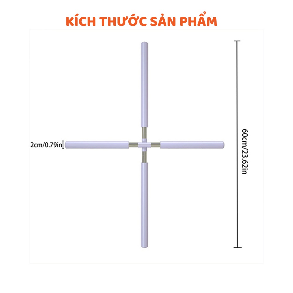 Gậy tập yoga chống gù, dụng cụ tập lưng vai, tay bằng thép không gỉ