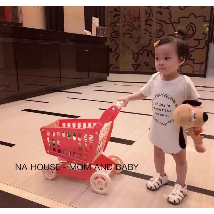 Xe Đẩy Đồ Chơi Búp Bê Cho Bé , Xe Đẩy Siêu Thị Cao Cấp Kèm Đồ Chơi