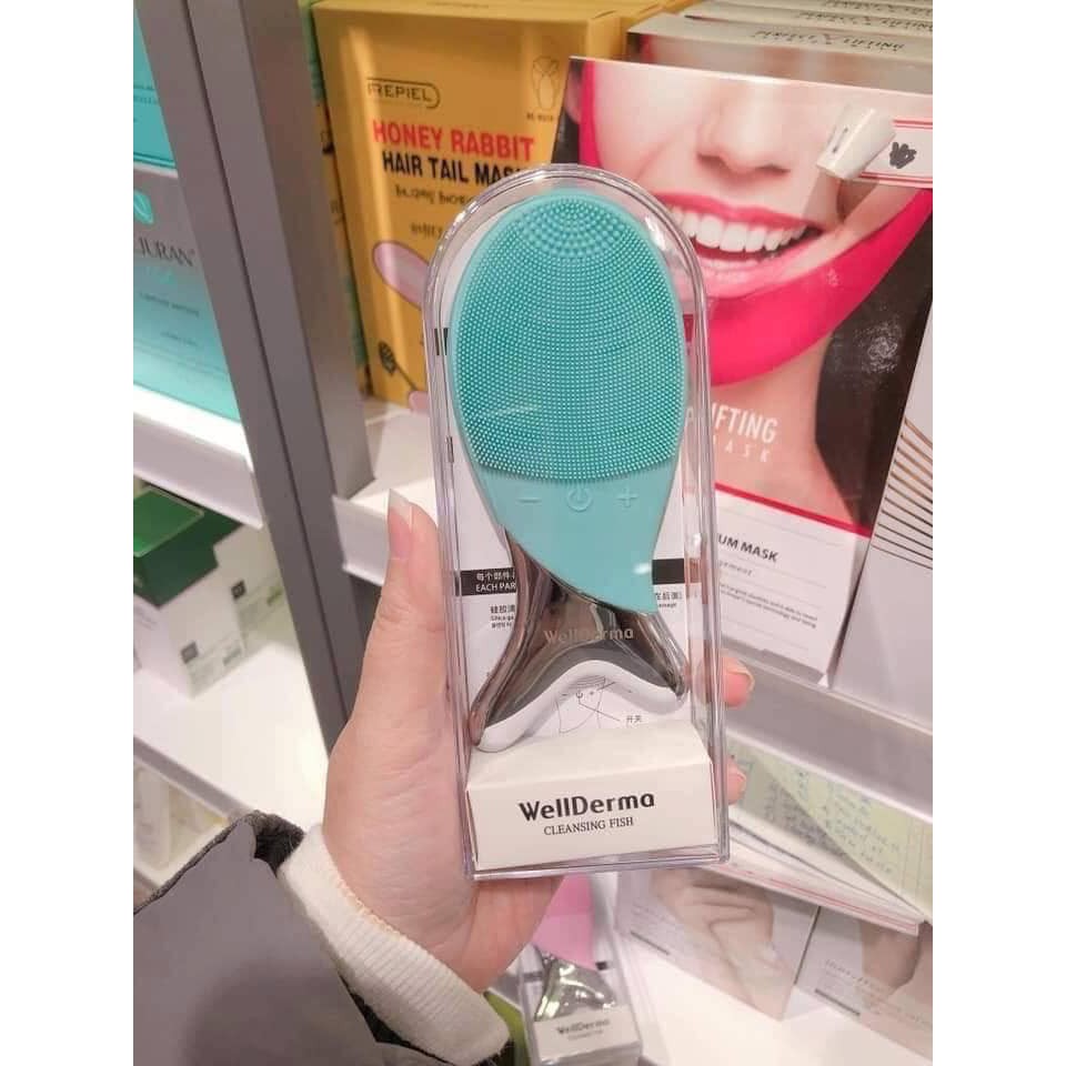 Máy rửa mặt Wellderma Cleansing Fish HÀN QUỐC (máy Hàn, không đổi trả) | BigBuy360 - bigbuy360.vn