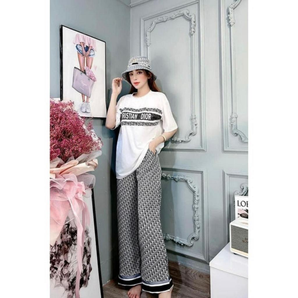 Set bộ D0 mix quần xuông siu sang chảnh TH566