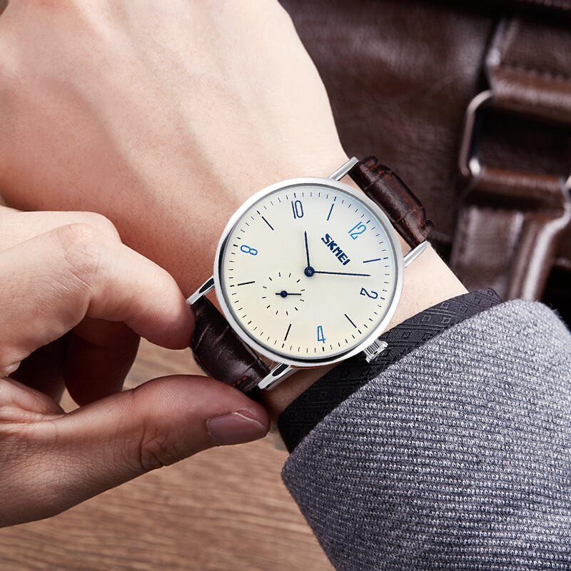 Đồng Hồ SKMEI 9120 Dây Da Kiểu Máy Thạch Anh Sang Trọng Cho Nữ | BigBuy360 - bigbuy360.vn