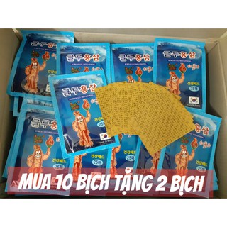 Combo mua 10 bịch cao dán sâm loại 25 miếng tặng 2 bịch cao dán sâm