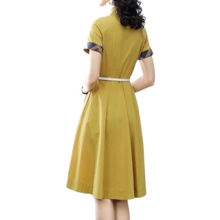 Đầm Váy Nữ Sơ Mi Xòe Thắt Lưng - QA0045