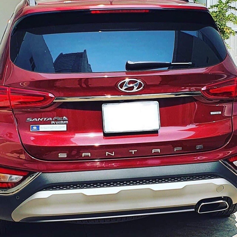 Santafe chữ nổi dán đuôi xe Tặng lọ keo 3M