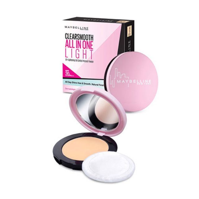 Phấn phủ mịn da kiềm dầu Maybelline Clearsmooth All In One Light 9g