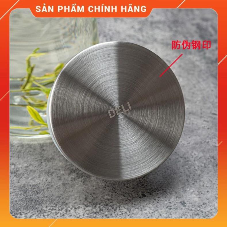 CHÍNH HÃNG -  Ấm pha trà Deli  inox 1300ml,bình pha trà thủy tinh ,bình ủ trà cao cấp,bình đựng nước 1300ml