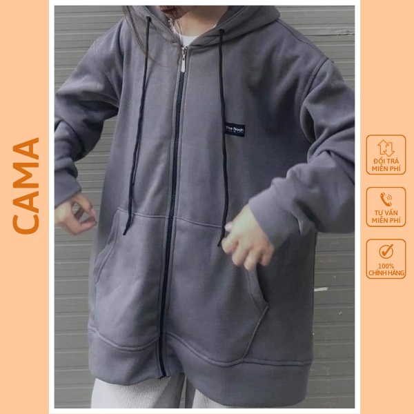 Áo khoác nỉ nữ hoodie form rộng cute hàn quốc CaMa Store M401
