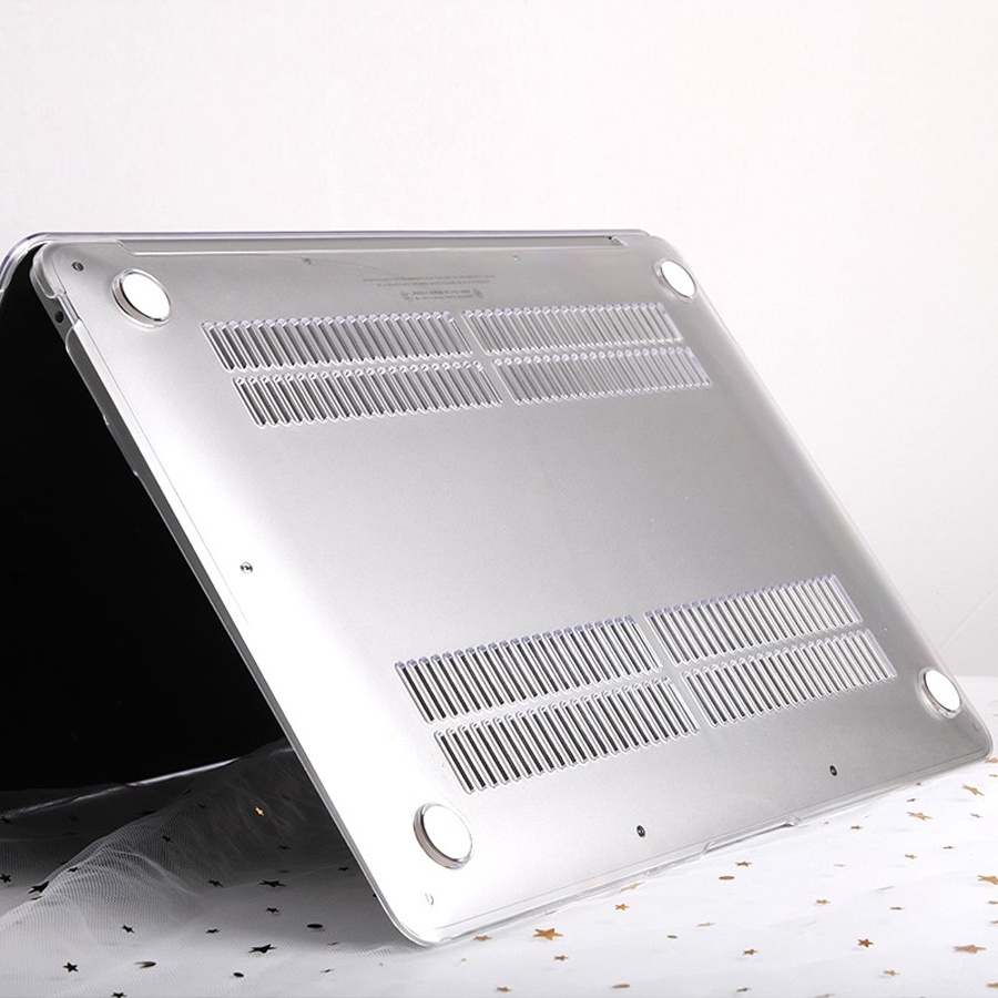 Case Macbook, Ốp Macbook Trong Suốt (Tặng Nút Chống Bụi, Kẹp Chống Gẫy Sạc)