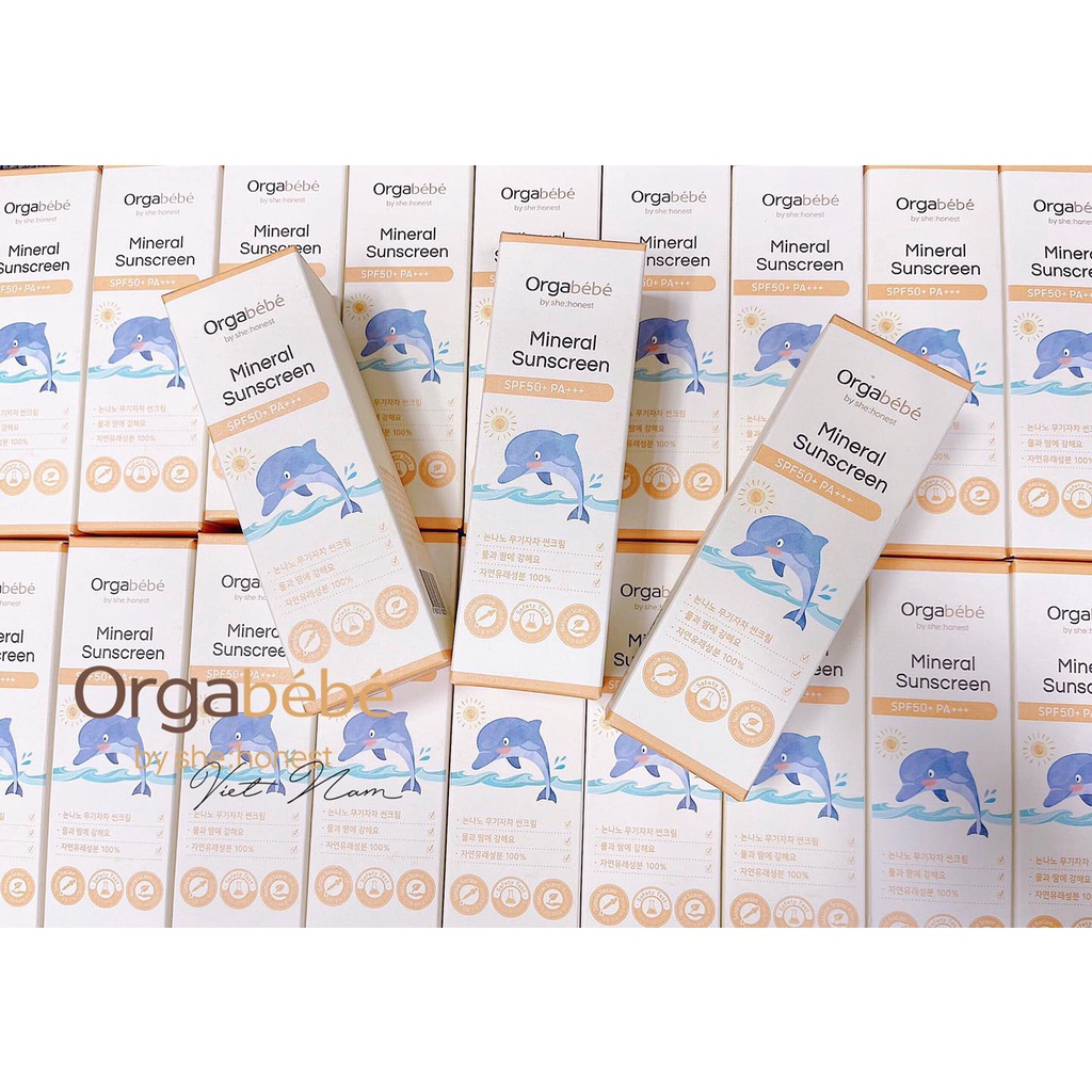 ORGABEBE nội địa Hàn Quốc cho bé: Bọt tắm gội/Bọt vệ sinh/Kem chống nắng/Soothing Gel