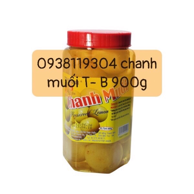 Trái chanh muối thanh bình 900g* 12 hộp