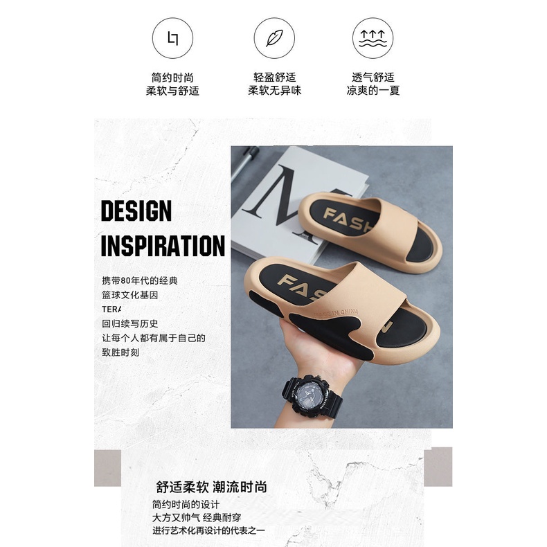 Dép Quai Ngang Chống Trượt / Mài Mòn Size Lớn 50 Thời Trang Cho Nam