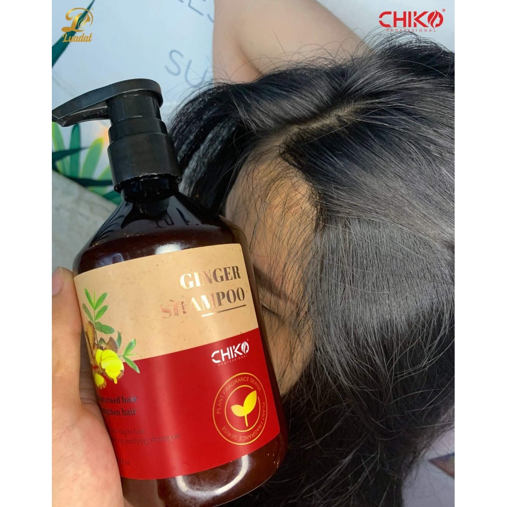 Combo dầu gội xả gừng tươi Chiko chính hãng