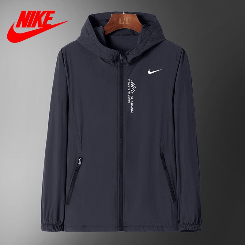 Áo Khoác Thể Thao Chống Gió Có Mũ Trùm Chất Liệu Mau Khô Size m-4xl Thời Trang Cho Nam Và Nữ