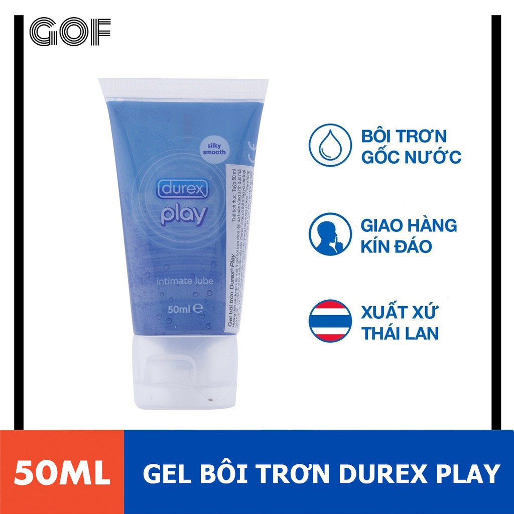 [BỘ 5 TUÝP] Gel Bôi Trơn Durex Play (50ml). Gel Bôi Trơn Âm Đạo Tăng Hưng Phấn Kéo Dài Thời Gian QH, An Toàn &amp; Hiệu Quả.