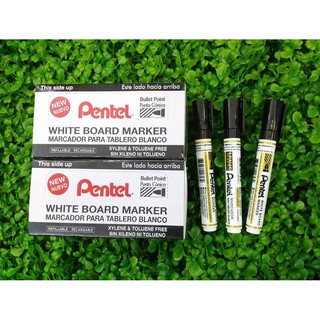 Bút dạ bảng Pentel đen hộp 12 chiếc