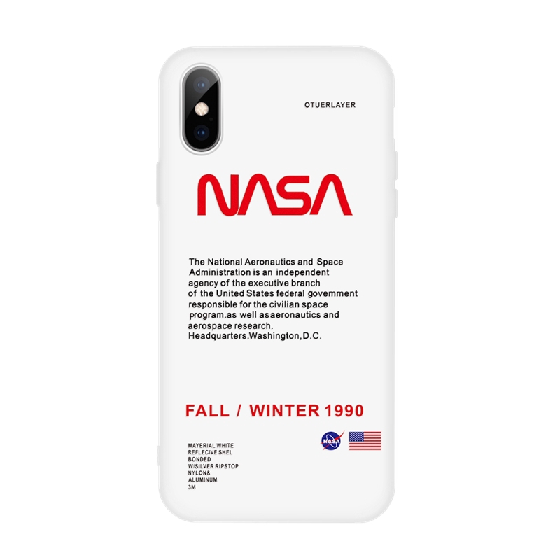 Ốp điện thoại in chữ NaSa thời trang cho iPhone X XS Max XR 7 8 6 6S Plus