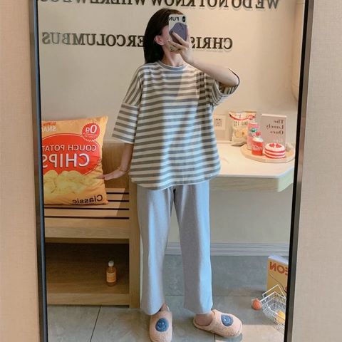 Bộ Đồ Ngủ Thời Trang Mùa Hè Hàn Quốc Dành Cho Nữ