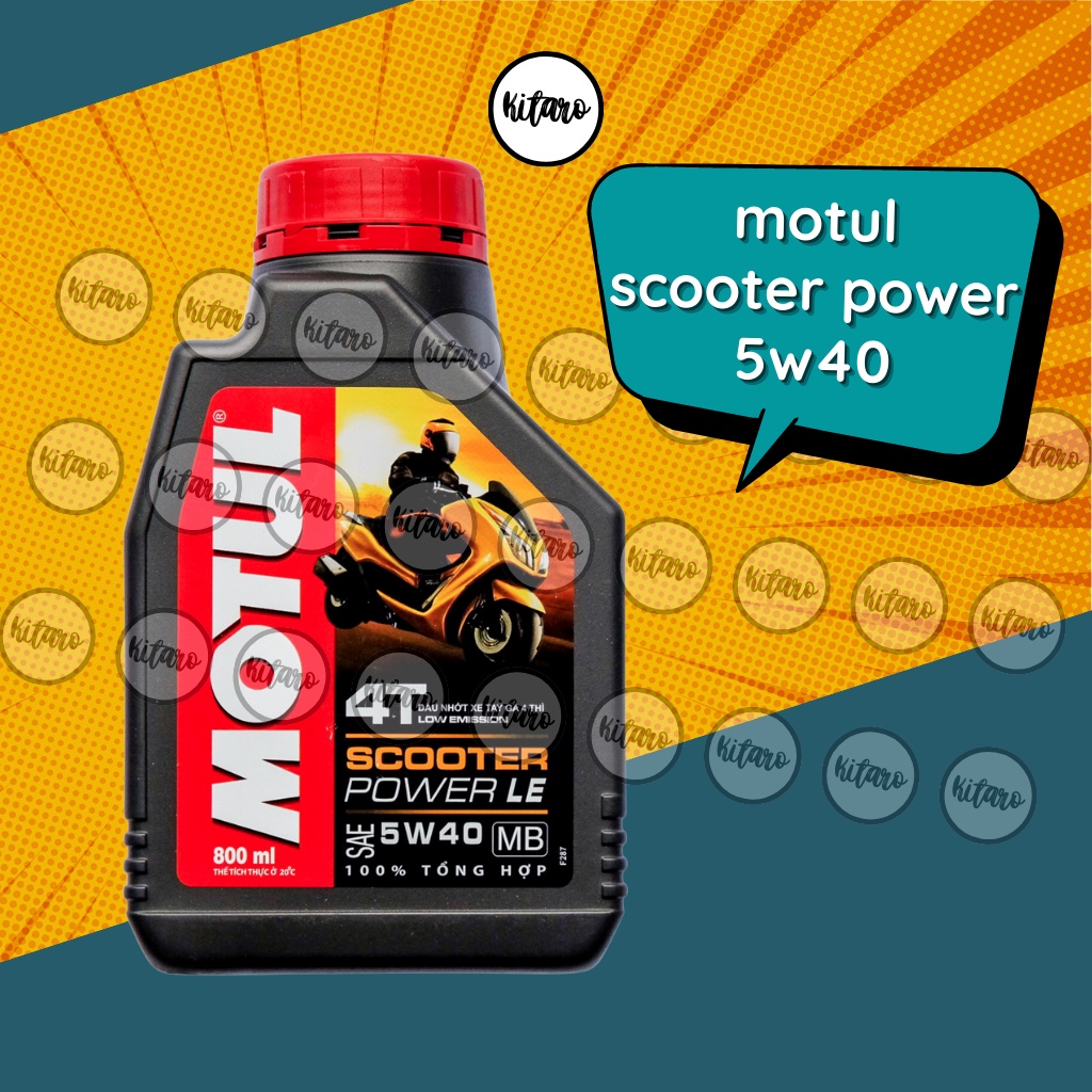 Nhớt tổng hợp 100% xe tay ga MOTUL SCOOTER POWER LE 5W40