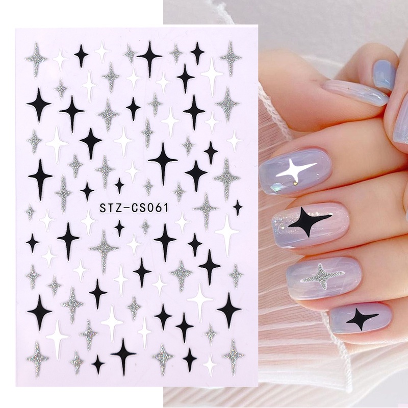 [Hàng mới về] Tờ nhãn dán trang trí móng tay nghệ thuật họa tiết xinh xắn