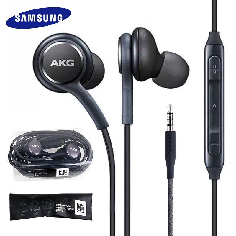 Tai Nghe AKG 3.5mm Có Dây & Mic Cho Galaxy s10 / S9 / S8 / S7 / S6 / S5 / S4