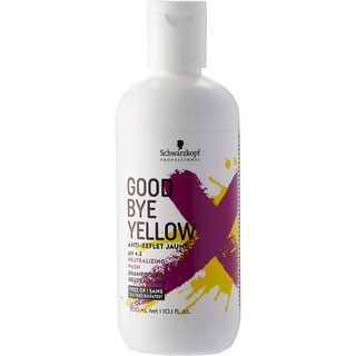 Dầu gội tím khử ánh vàng cho tóc trắng bạch kim Schwarzkopf Goodbye Yellow Shampooing 300ml