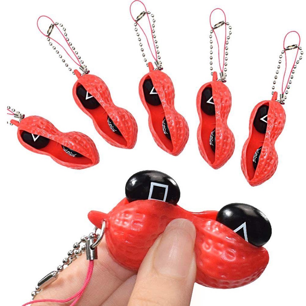 Đồ Chơi Con Quay Hình Hạt Đậu Phộng Bằng Cao Su Dễ Thương Giảm Căng Thẳng Cho Người Lớn REBUY1