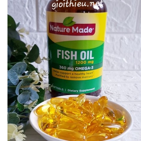 [Bill Mỹ] Fish Oil Nature Made 200 viên DATE XA