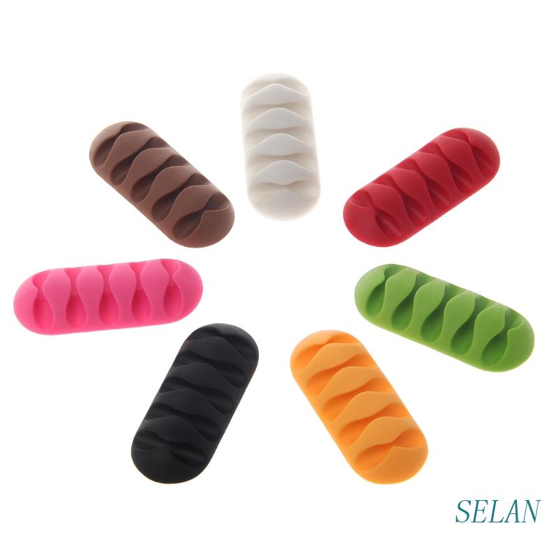 Dụng Cụ Sắp Xếp Dây Cáp Sạc USB Gắn Tường Màu Sắc Ngẫu Nhiên