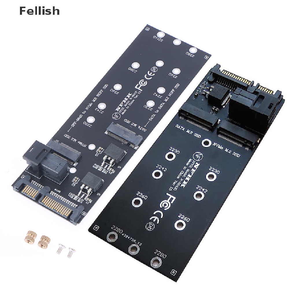 [Fellish] 22Pin SATA M.2 SSD Adapter SFF-8643 to NVMe M.2 NGFF SSD for Mainboard 436VN