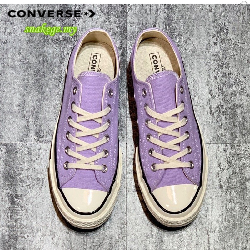 Giày thể thao Converse Chuck 70s màu tím chất liệu 100% thoáng khí thời trang mùa hè cho nữ