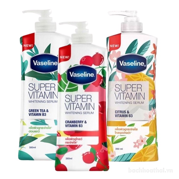 Dưỡng Thể Vaseline Super Vitamin Body Serum 380ml