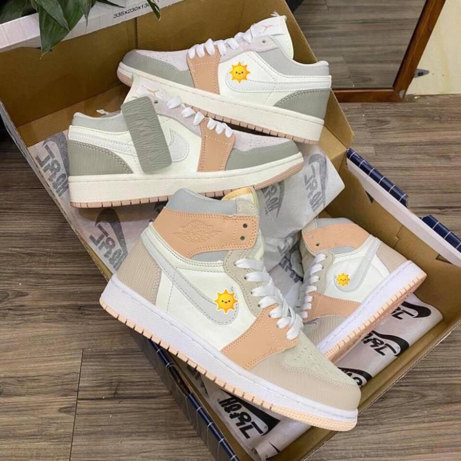 Giày thể thao air Jordan 1 Milan Hồng Đất cổ cao cổ thấp, Giày sneaker nam nữ JD1 cực chất Full Box | BigBuy360 - bigbuy360.vn