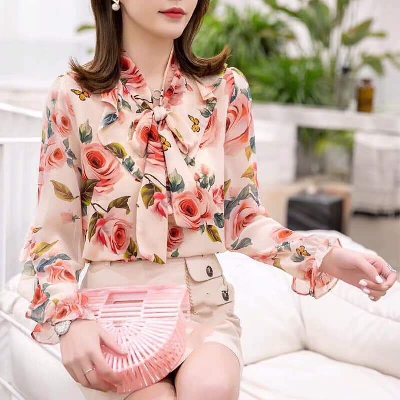 Vải lụa satin hoa hồng