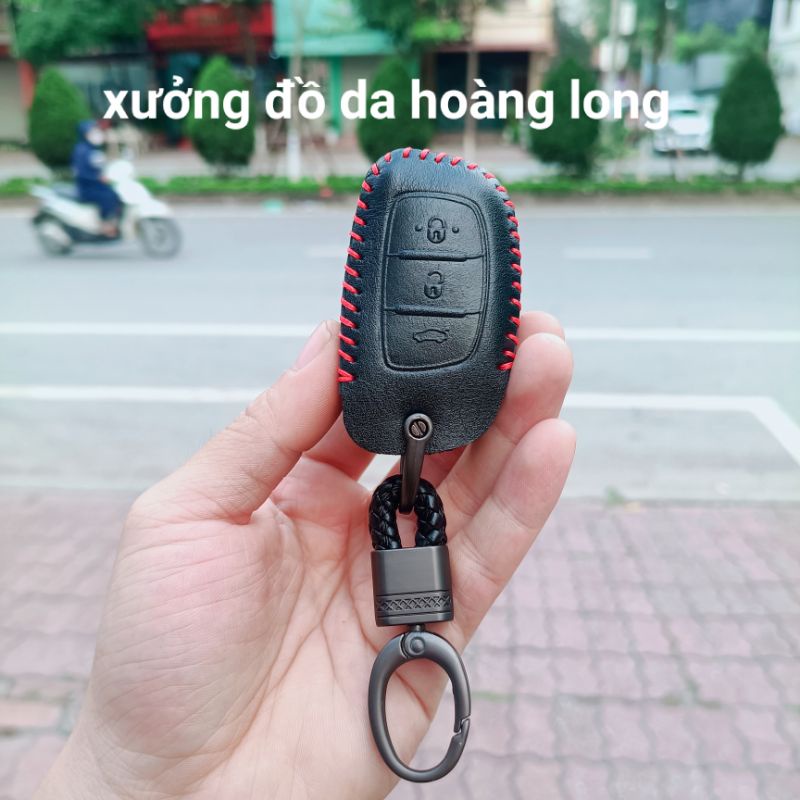 HYUNDAI Bao da chìa khoá TUCSON ELANTRA I10 da bò thật 100%